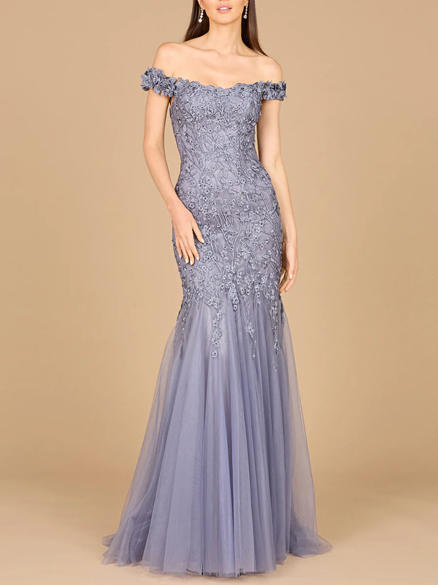 Off Shoulder Mermaid Gown - Image 2