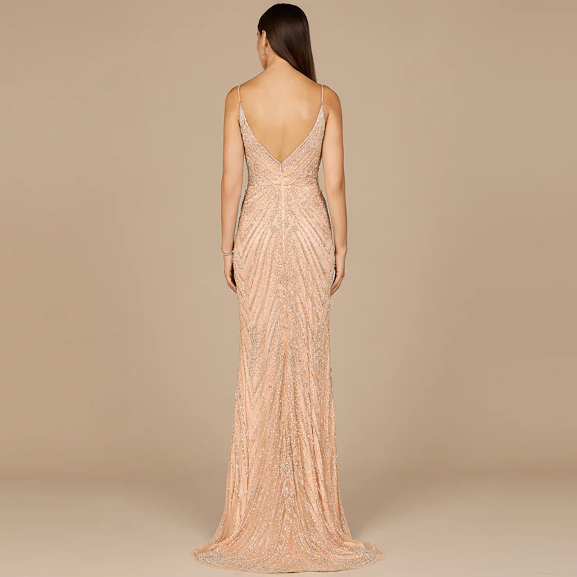 Spaghetti Strap Beaded Dress - Image 2