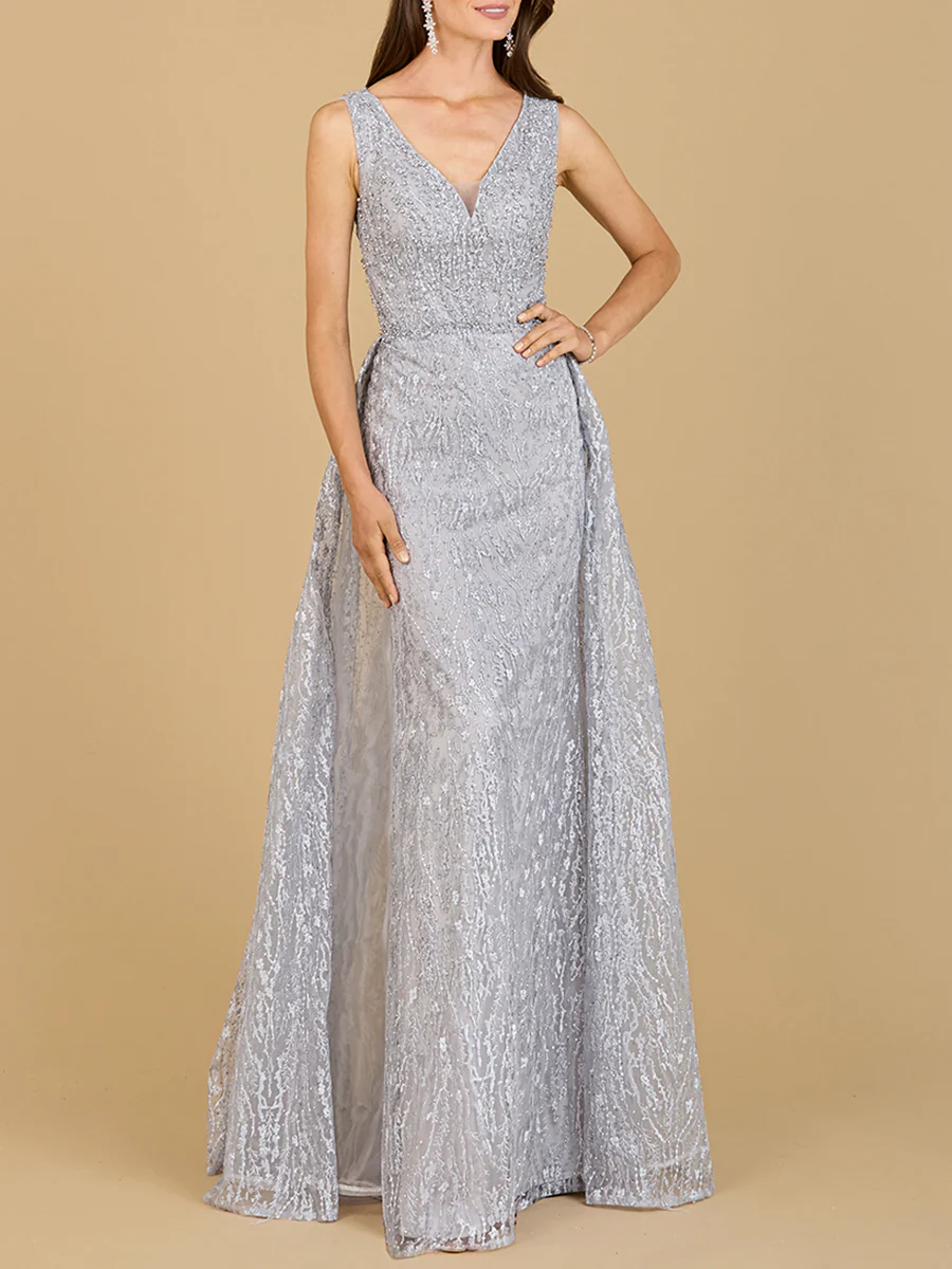 Lace Embroidered Overskirt Dress  - OUTLET - Image 4