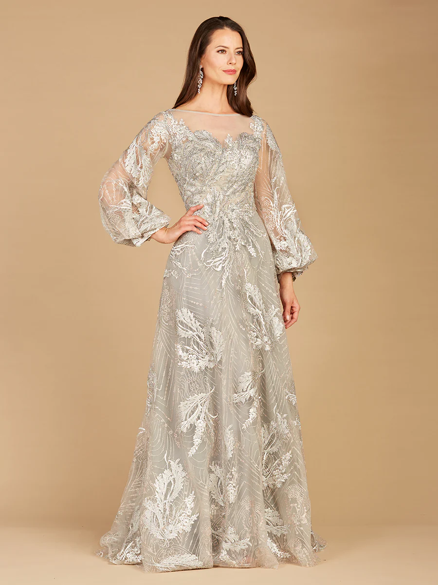 Balloon Sleeves Ball Gown - Image 2