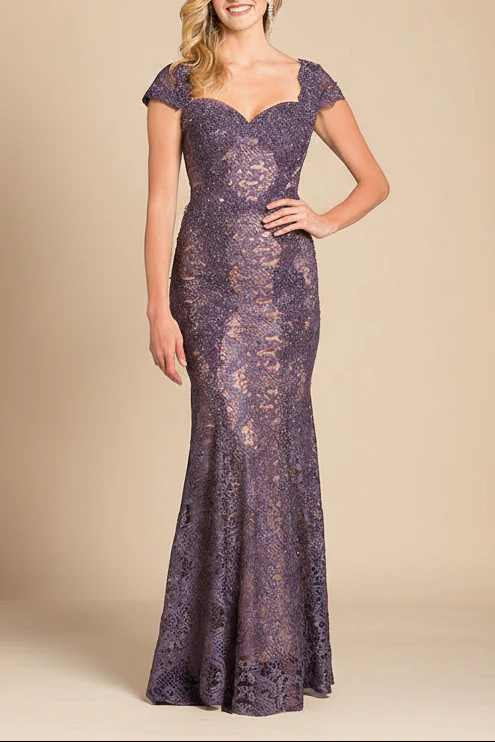 Lara 33491 - Fitted Lace Mermaid Gown OUTLET