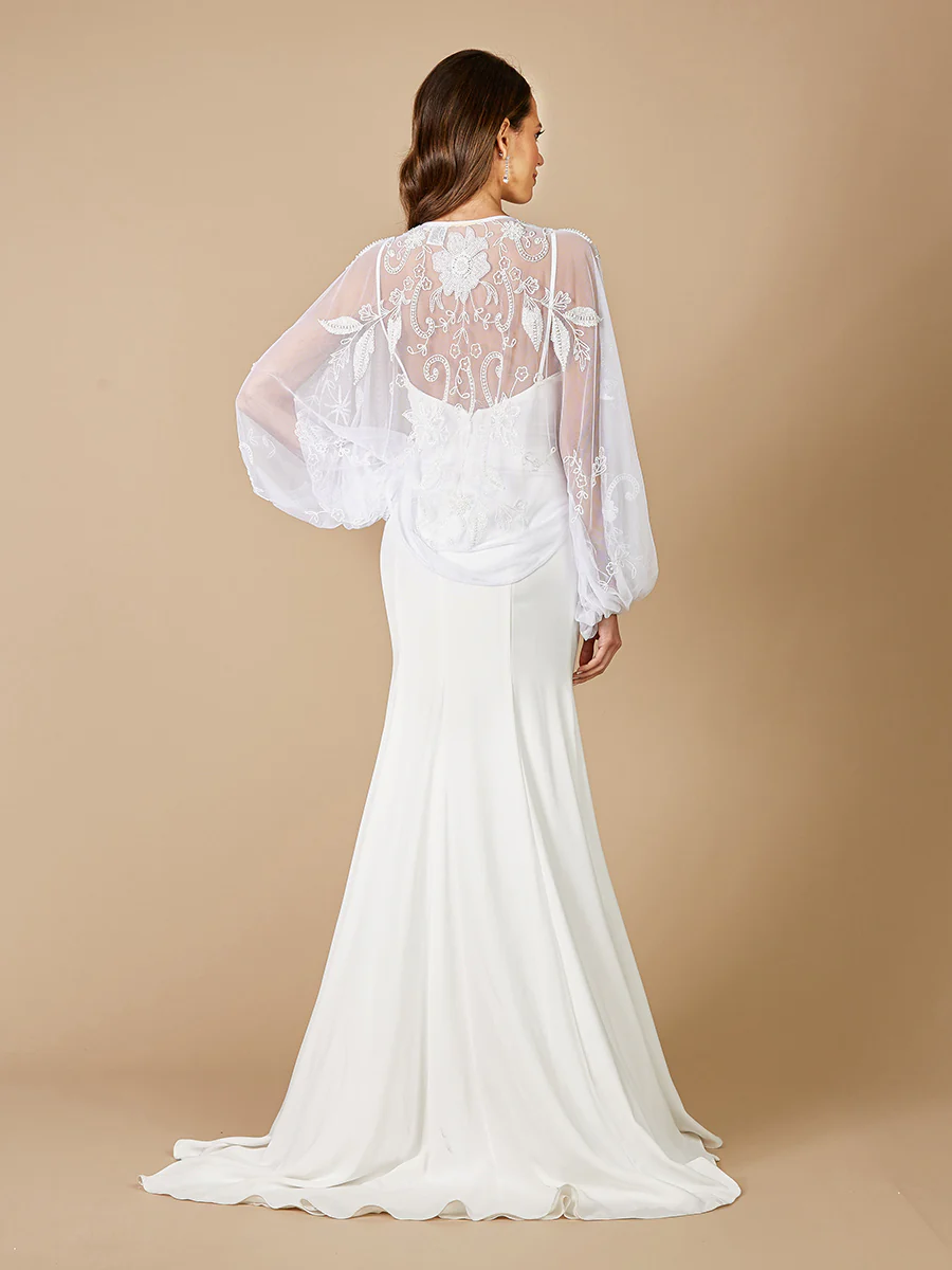 Gillian Beaded Bridal Jacket - Image 2