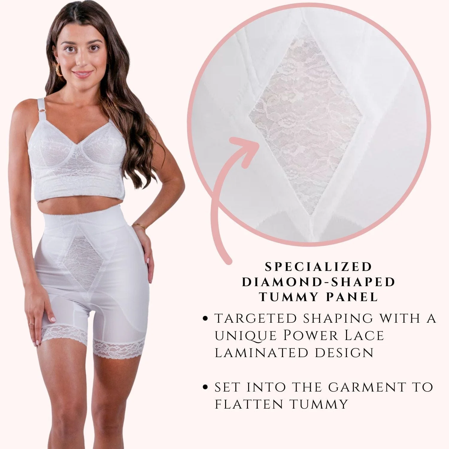 Style 6206 | High Waist Medium Control Thigh Slimmer | Memory Compression Fabric - Image 7