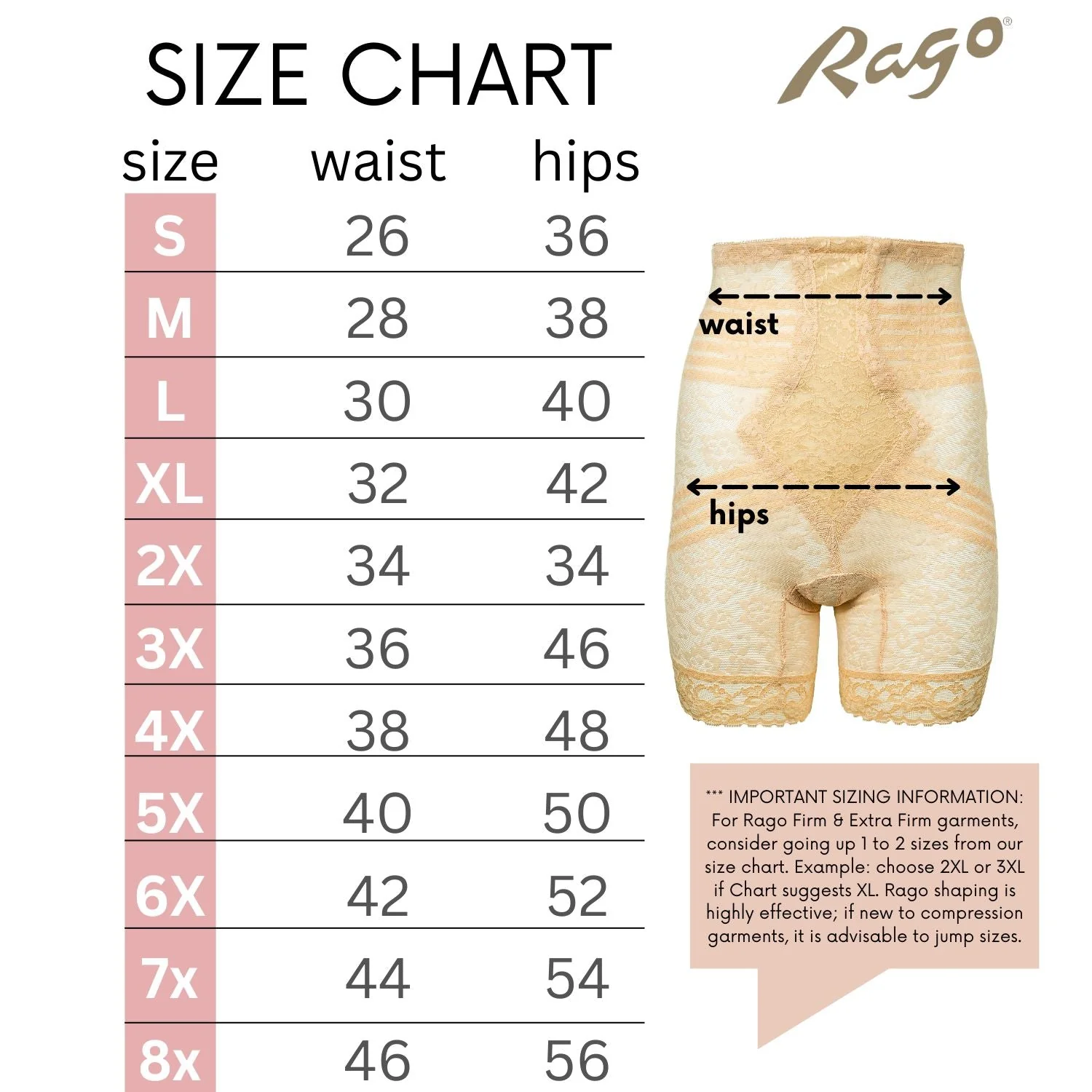 Style 6207 |  No Roll High Waist Lace Thigh Slimmer with Extra Firm Support - Image 18